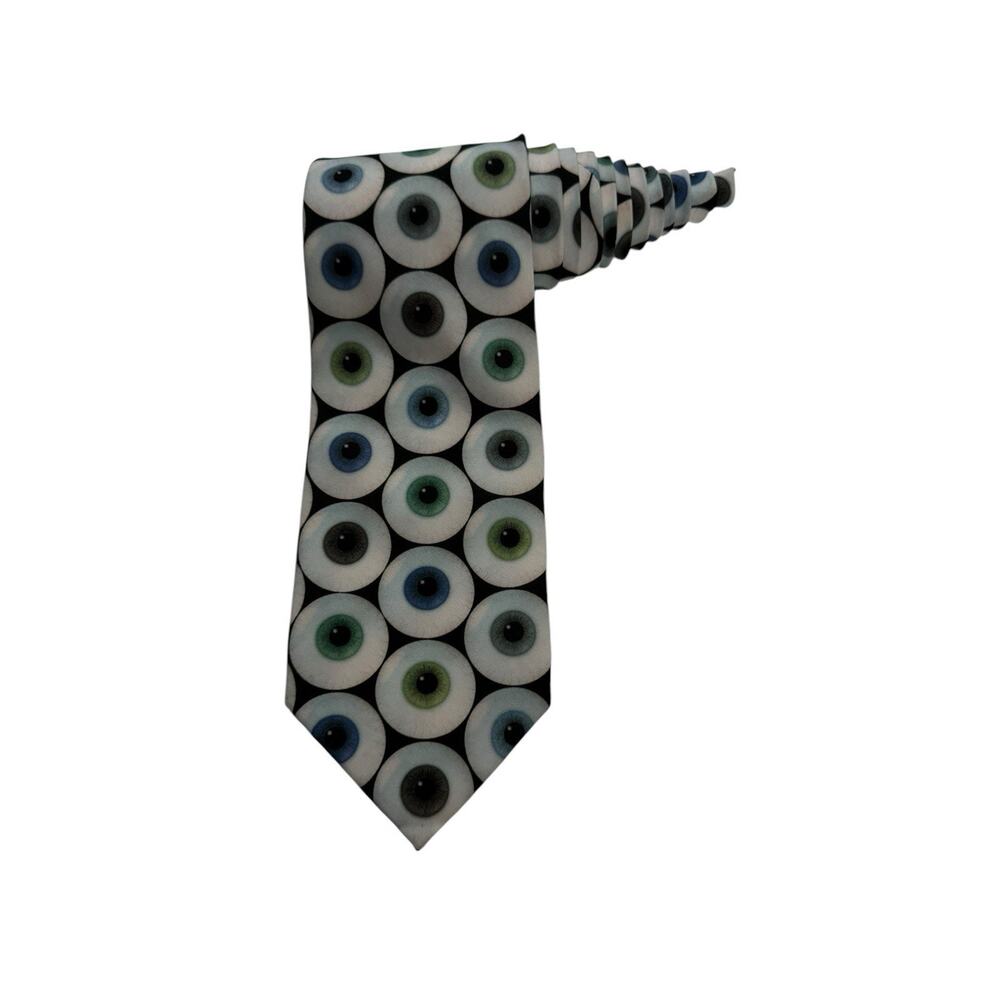 Ralph Marlin Eyeballs Eyes Doctor Ophthalmologist 1997 Vintage Necktie